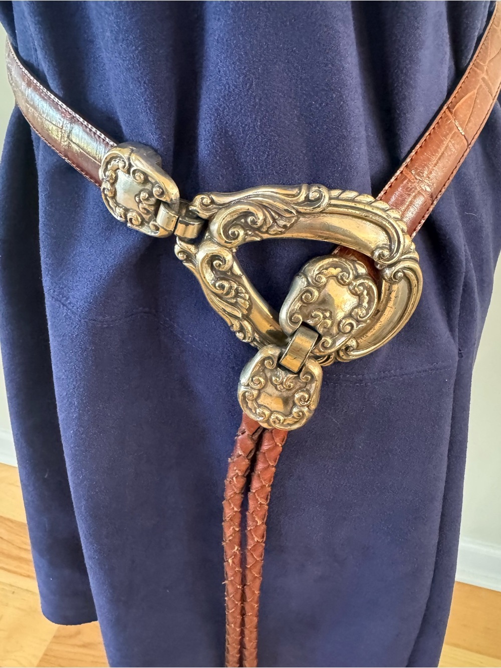 Vintage 1995 western-inspired leather belt